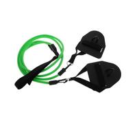 CLISPEED Plaquettes de Natation à Main, Pagaies Natation, TPE, Vert, Bandes de Résistance Élastiques, 50 LB, Entraînement à Sec à Domicile, Améliore la Technique de Nage