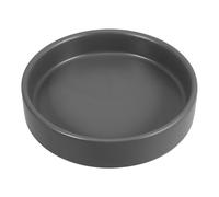 CLISPEED Plateau de Pot de Fleurs en Céramique Mate Gris Soucoupe Ronde pour Récupération d'eau Support Stable pour Plantes en Hydroponie Entretien Facile pour Pot de Plante Intérieur