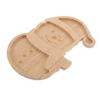 CLISPEED Plateau de Service Bois Décoratif Père Noël Plateau Réutilisable pour Charcuterie Fromages Bonbons et Fruits pour Décoration et Apéritifs de Noël