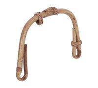 CLISPEED Poignée de Théière en Rotin Brun Tressé 9-11 CM, Anse Arquée Résistante la Chaleur pour Théières en Fonte et Céramique, pour Préparation Gongfu