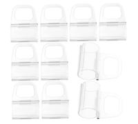 CLISPEED Poignée de Volet Transparentes Lot de 10 Clips de Levage 20 MM Matériau ABS pour Stores Enrouleurs Pratique Économise Espace