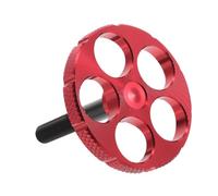 CLISPEED Poignée Ronde pour Pliant Alliage Aluminium Rouge Poignée à Dégagement Rapide Serrure à Charnière pour Contrôle Amélioré et Installation Facile