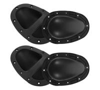 CLISPEED Poignées en Plastique Abs Accessoires pour Remplacement de Poignée D'amplificateur pour Haut-Parleur Lot de 4 Montage Sécurisé et Pratique Noir