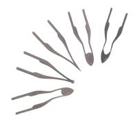 CLISPEED Pointes de Pyrogravure Haute Résistance 5 Pcs 1 Pointe Fine 7 Bille 1,5 MM 9 Spatule Ronde 10 Spatule Fine en Alliage Chauffant Rapide pour Pyrogravure Bois Artisanale