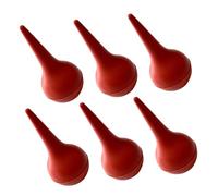 CLISPEED Poire et Auriculaire Bébé 6 Pièces Rouge en Caoutchouc Souple, Kit Nettoyage et Oreilles, Nasal pour Mucus Bébé, Multiusage Dépoussiérant Instruments de Précision