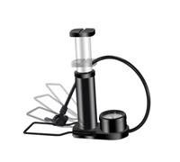 CLISPEED Pompe à Pneu Portable Mini avec Manomètre Gonfleur à Pied Multi Usage Haute Pression pour et Autres Articles Pratique et Durable Noir