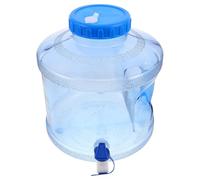 CLISPEED Portable Travel Water Jug with Spigot Large Wide-Mouth Outdoor Water Container for Camping Hiking Home and Office Use Plastic Tank with Handle