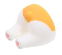 CLISPEED Porte-Brosse à Dents Queue de Chien Mural en ABS Cartoon Corgi, Installation sans Perçage, pour Garçon et Filles, Salle de Bain et Porte