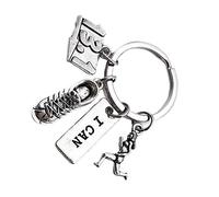 CLISPEED Porte-clés Marathon Créatif Course à Pied Ornement Résistant pour Coureurs Passionnés Usage Quotidien Modèle «i Can» Semi-marathon 13,1 Miles