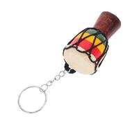 CLISPEED Porte Clés Tambour Africain Djembe Design Unique Ornement Main Accessoire Voyage Souvenir Élégant