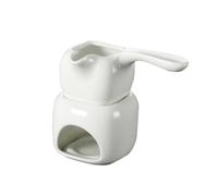 CLISPEED Pot à Chocolat Céramique avec Support pour Fondue Au Fromage Résistant Haute Température pour Maison et Pâtisserie