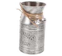 CLISPEED Pot à Lait Vintage Fer avec Poignées Doubles Seau à Fleurs Rustique pour Plantes Intérieur et Extérieur Décoration Jardin et Maison Compact et Robuste
