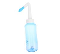 CLISPEED Pot de Lavage Nasal Portable avec Valve Manuelle Nettoyeur de Sinus Réglable pour Adultes et Garçon Fille Irrigation Nasale la Congestion et Nettoyage Complet