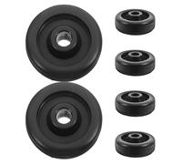 CLISPEED Poulie à roulement pour Salle de Sport 6pcs avec Support Haute résistance 8mm Trous centraux pour équipement Fitness à Domicile et Salle de Gym