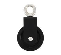 CLISPEED Poulie de Fitness Noire Roulements pour Machine de Tirage | Plastique et Métal, Axe de Précision, Retrofit Facile, pour Station Câble Maison et Exercices de Tirage