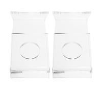 CLISPEED Présentoir à Raquettes de Ping-Pong Support Minimaliste en Acrylique Transparent 2pcs pour Batte de Tennis de Table Adapté Maison et Magasin