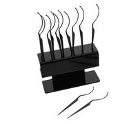 CLISPEED Présentoir Noir Pour Faux Cils Avec Bâtonnets De Présentation Individuels Plateau Pour Extensions De Cils Organisateur Et Rangement