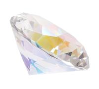 CLISPEED Presse-papier en Cristal Forme Diamant Gros Strass Scintillants, Décoration de Table Élégante pour Nail Art, Mannequin Main Réaliste pour Présentation Manucure Professionnelle