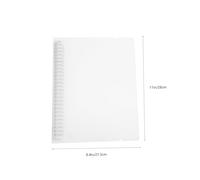 CLISPEED Protège Bloc Notes Refillable Semi Transparent PP Cahier Activité Portable et Bureau et École Couverture sans Odeur