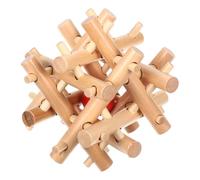 CLISPEED Puzzle Bois Prisonniers avec Balle Intérieure Éducatif Bois pour Garçon Fille et Adultes Stimule la Réflexion Développe Intelligence Améliore la Coordination Main-œil