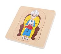 CLISPEED Puzzle Multicouches en Bois Éducatif du Corps Humain Montessori pour Garçon Et Filles, Taille Adaptée, Jouet Pédagogique d'apprentissage du Cycle De Vie pour Tout-Petits, Jeu Early Learning