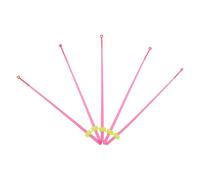 CLISPEED Rallonge de Canne à Pêche sur Glace 14 CM Rouge Lot de 5 Pièces Matériel de Pêche Résistant au Gel Connecteur Accessoire Léger de Voyage