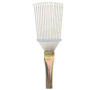 CLISPEED Râteau de Toilettage en Acier pour Chevaux et Animaux, Brosse pour Enlever Crins, Surface Lisse et Massage, Outil Professionnel pour Élevage
