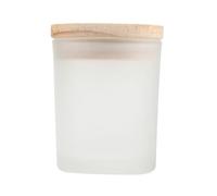 CLISPEED Récipient à Bougie Vide en Verre Couvercle, Pot Artisanal pour Décoration d'Anniversaire et Mariage, Contenant Cire Ø7,3 CM Hauteur 8,1 CM