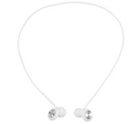CLISPEED Réduction du bruit pour le travail et les études avec protection auditive, matériau ABS léger et silicone, motif CD blanc argenté, étui portable et cordon inclus