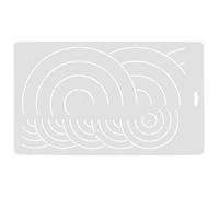 CLISPEED Règle de Quilting Creuse Gabarit de Matelassage, Outil de Couture pour Patchwork, Modèles de Pliage et Pressage pour Projets de Bricolage