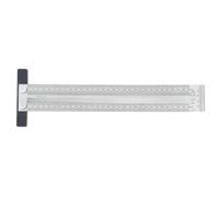CLISPEED Règle en T en Acier Inoxydable pour Menuiserie, Outil de Marquage Précis Léger et Compact, pour Fabrication de Meubles en Extérieur