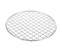 CLISPEED Ronde Maille INOX pour Barbecue Portable Filet de Cuisson et Durable pour Viande et Légumes Extérieur Accessoire de Camping Réutilisable