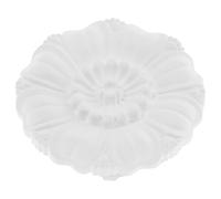 CLISPEED Rosace de Plafond en Plastique Blanc Médaillon D’éclairage de Plafond Décoratif Diamètre Standard pour Installation Facile Rénovation Intérieure Cache-luminaire Élégant Design