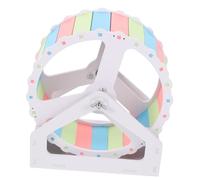 CLISPEED Roue De Course Silencieuse pour Hamster Hérisson Et Chinchilla Roue Exercice Auto-assemblée pour Petits Animaux Bruit Accessoire pour Jouets Et Habitat