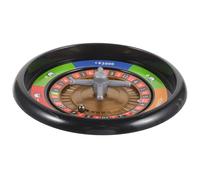 CLISPEED Roue de Jeu Russe Noire 2 Billes en Acier Roulette de Table Compacte en Plastique Solide Accessoire de Jeu de Société pour Fête Familial et Soirée