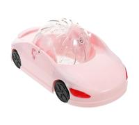 CLISPEED Roue d'exercice pour Hamster de Voiture Rose, Facile à Nettoyer avec Mouvement Fluide, Accessoire pour Cage de Petits Animaux comme Hamster et Gerbille