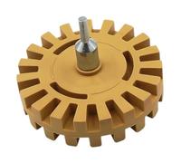 CLISPEED Roue Gomme pour Perceuse Outil Caoutchouc Adhésif pour Enlever Autocollants Décapage Rapide de Colle pour Voiture Compacte et Polyvalente