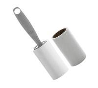 CLISPEED Rouleau Anti-Peluches Portable pour Vêtements et Meubles, Dissolvant pour Poils d'animaux, 1 Unité Grise avec 2 Rouleaux de Papier Adhésif, pour Éliminer Poils et Peluches, Usage