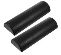 CLISPEED Rouleau de Yoga Semi-Circulaire Epp Noir pour Équilibre et Massage | Aide à L'entraînement en Gym, Soutien Postural, pour Pieds Voûtes et Nuque, Usage Femmes Seniors