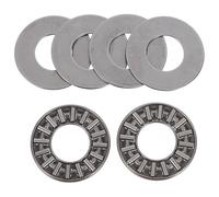 CLISPEED Roulement à Aiguilles Axial Plat en Acier Haute Résistance Kit 2 Pièces Butée à Billes Miniature pour Machines Industrielles Palier Plat Métallique Support Axial Solide et