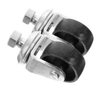 CLISPEED Roulettes Pivotantes en Métal Diamètre Filetage 16mm 2pcs Accessoires Robustes Installation Facile pour Cric de Sol Hydraulique pour Garage