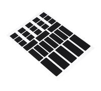 CLISPEED Ruban Adhésif Antidérapant pour Souris Noir Ultra-Fin, Autocollant Absorbant Transpiration, Compatible Souris Gaming sans Fil, Accessoire Informatique pour Bureau et Jeu