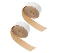 CLISPEED Ruban Adhésif en Tissu Beige Mat 6 M 2 Rouleaux de Bordure Auto-adhésive pour Abat-jour Bandes Décoratives Polyvalentes pour Finition et Réparation D’abat-jour à Usage Artisanal