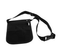 CLISPEED Sacoche Épaule Médicale Noire pour Personnel Soignant de Rangement Portable et Robuste avec Multiples Poches pour Infirmières et Professionnels de Santé