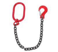 CLISPEED Sangle de levage professionnelle avec crochet Longue durée de vie Sangle de levage monopode Résistante à la corrosion pour une utilisation sûre et fiable