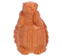 CLISPEED Sculpture Tortue Bois Miniature Décor Rustique pour Micro Paysage Figurine Animale Réaliste pour Jardin et Intérieur Ornement Symbolique Longévité