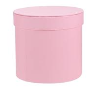 CLISPEED Seau à Fleurs Mini Rond en Carton Rose, Boîte à Fleurs Cylindrique Vide pour Bouquets, Emballage Floral pour Mariages et Anniversaires, Boîte à Arrangements Floraux Pratique