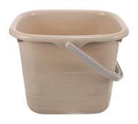 CLISPEED Seau en Plastique avec Poignée 11L Petit Seau Rectangulaire Kaki pour Nettoyage et Trempage Multifonctionnel pour Usage Domestique Bassine de Lavage Portable