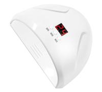 CLISPEED Séchoir à ongles gel blanc 36 W avec 12 LED et affichage numérique intelligent, chaleur uniforme pour vernis gel, manucure et pédicure