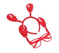 CLISPEED Serrage-Tête Crabe Garçon et Filles Adultes Lunettes de Fête Accessoires de Costume Décoration de Cheveux 2 Pièces